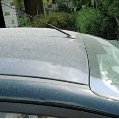 Difetto vernice auto da polveri industriali
