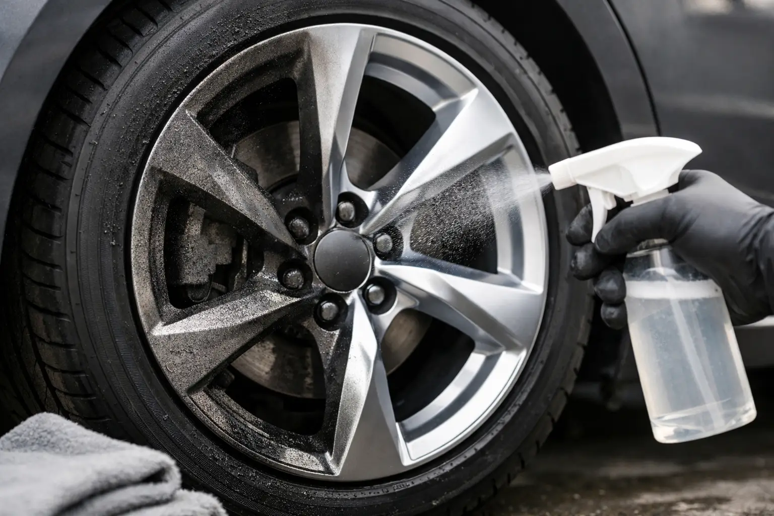 Protezione cerchi auto dalla polvere freni