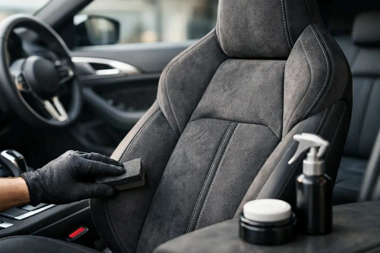 Trattamento interni auto Alcantara: cosa sapere