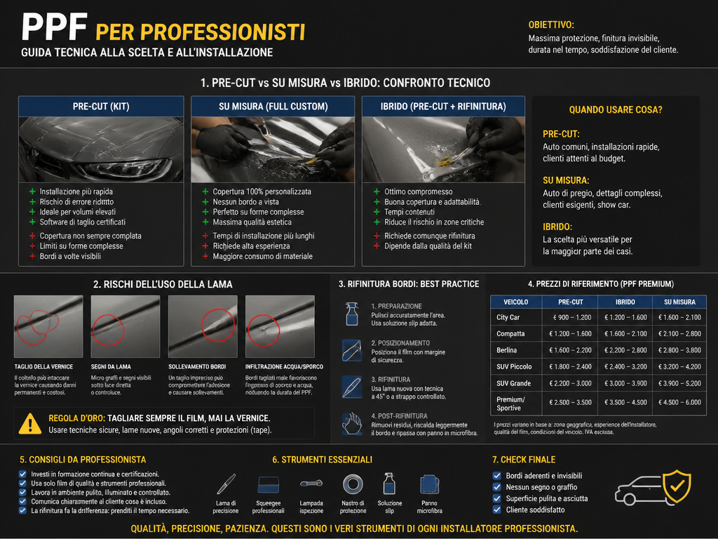 Guida tecnica installazione ppf auto