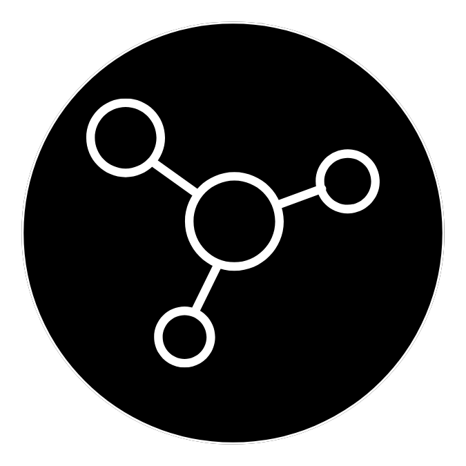 Central node connected to three peripheral nodes in a circular network diagram.